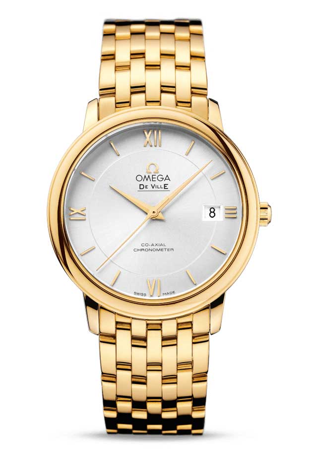 Omega De Vile Prestige Co-Axial 18K Yellow Gold Men's Watch