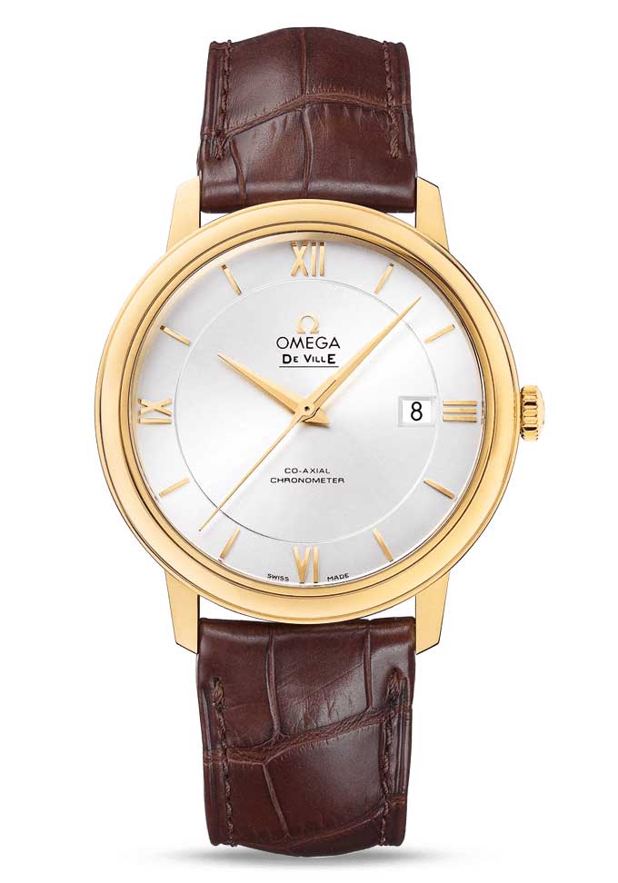 Omega De Vile Prestige Co-Axial 18K Yellow Gold Men's Watch