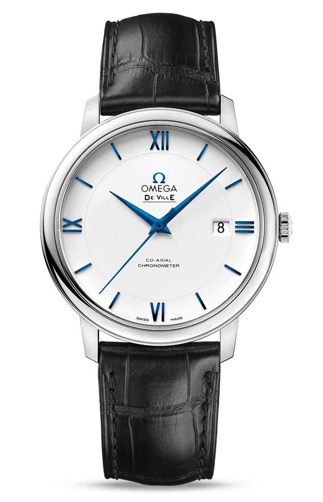 Omega De Vile Prestige Co-Axial 18K White Gold Men's Watch