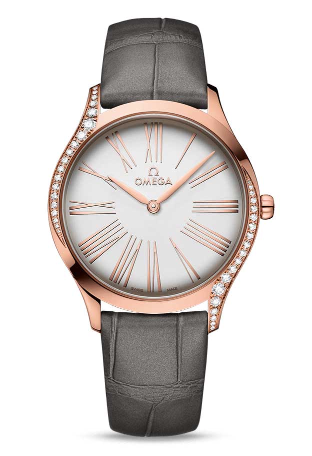 Omega De Vile Tresor 18K Sedna™ Gold & Diamonds Ladies Watch