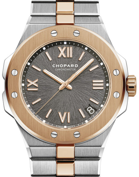 Chopard Alpine Eagle Large Stainless steel & 18K Rose Gold Man's Watch