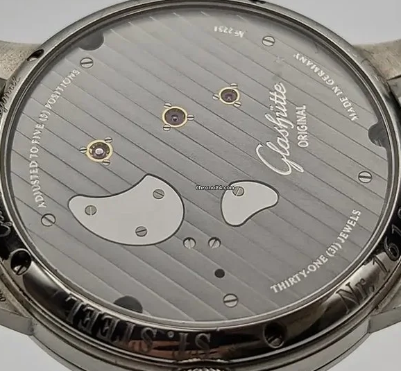 Glashutte Original Pano Inverse Stainless steel Men's Watch