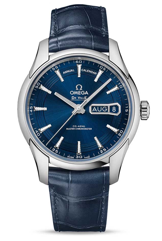 Omega De Vile Hour Vision Co-Axial Master Annual Calendar Stainless Steel Men's Watch