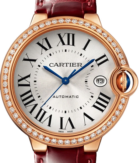 Cartier Ballon Bleu 40mm Rose Gold & Diamond Unisex Watch
