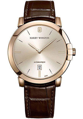 Harry Winston Midnight 18K Rose Gold Men's Watch