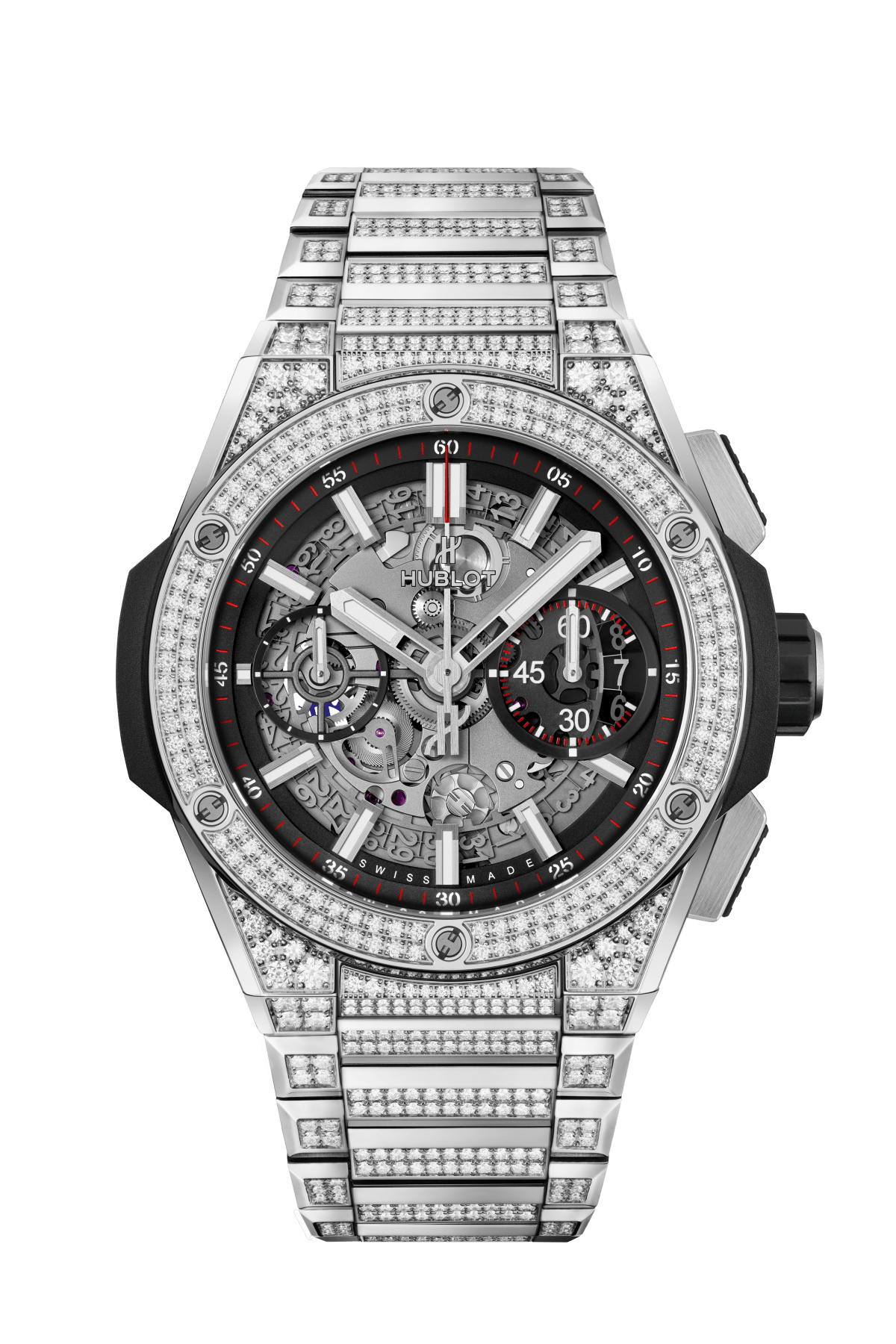 Hublot Big Bang Unico Integral Titanium Pavé Men`s Watch