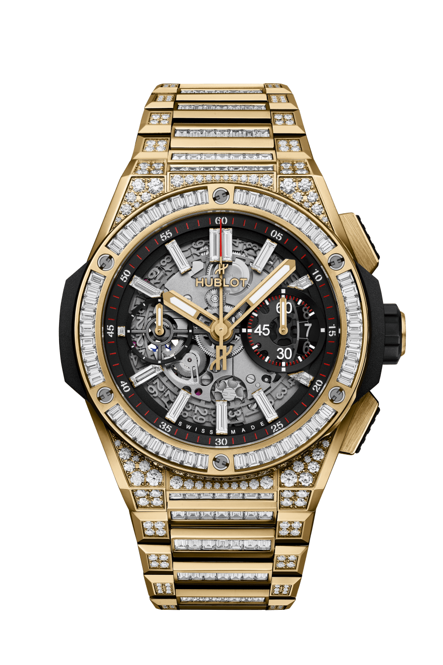 Hublot Big Bang Unico Integral 18K Yellow Gold Jewellery Men's Watch