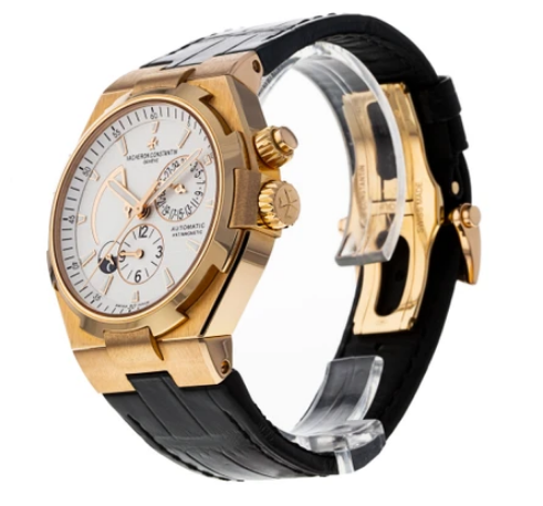 Vacheron Constantin Overseas Dual Time 18K Rose Gold Mens Watch