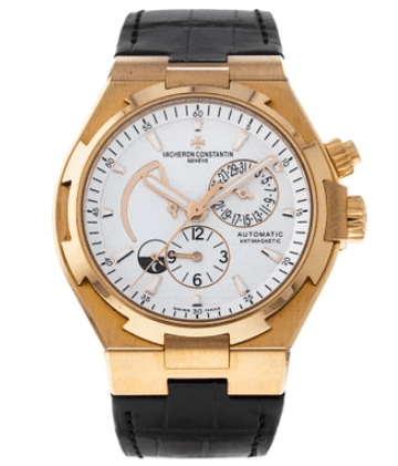 Vacheron Constantin Overseas Dual Time 18K Rose Gold Mens Watch