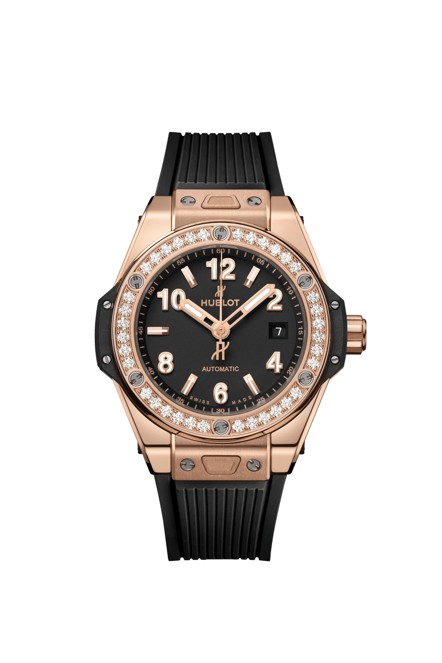 Hublot Big Bang 33mm One Click 18K King Gold Diamonds Watch