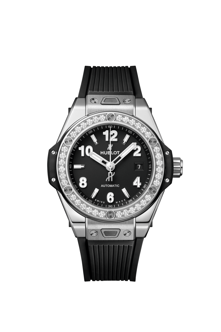 Hublot Big Bang 33mm One Click Stainless Steel Diamonds Watch