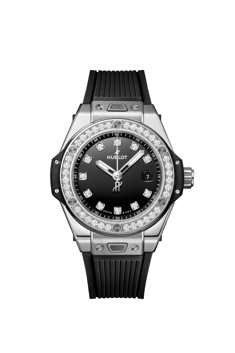 Hublot Big Bang 33mm One Click Stainless Steel Diamonds Watch