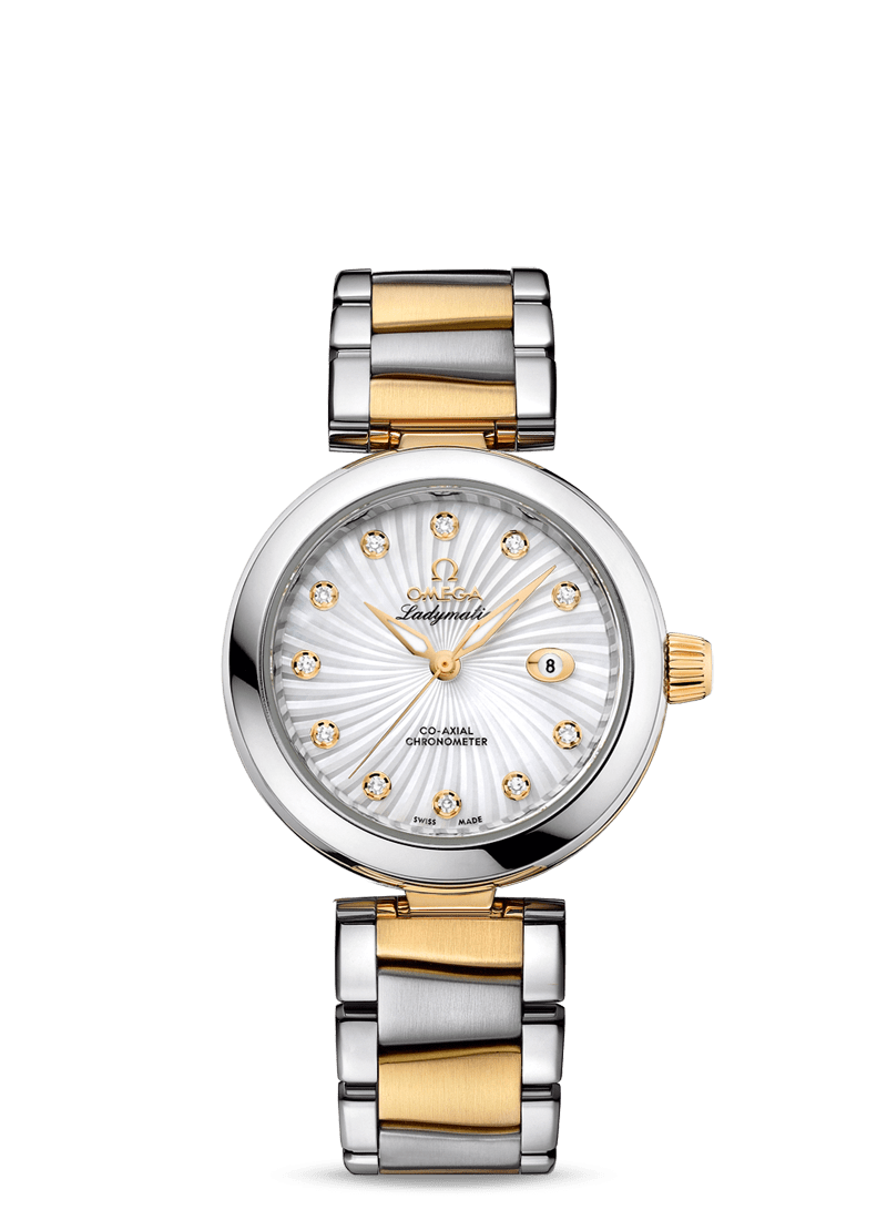 Omega De Ville Co-Axial Master Chronometer Stainless Steel & 18K Yellow Gold & Diamonds Lady's Watch