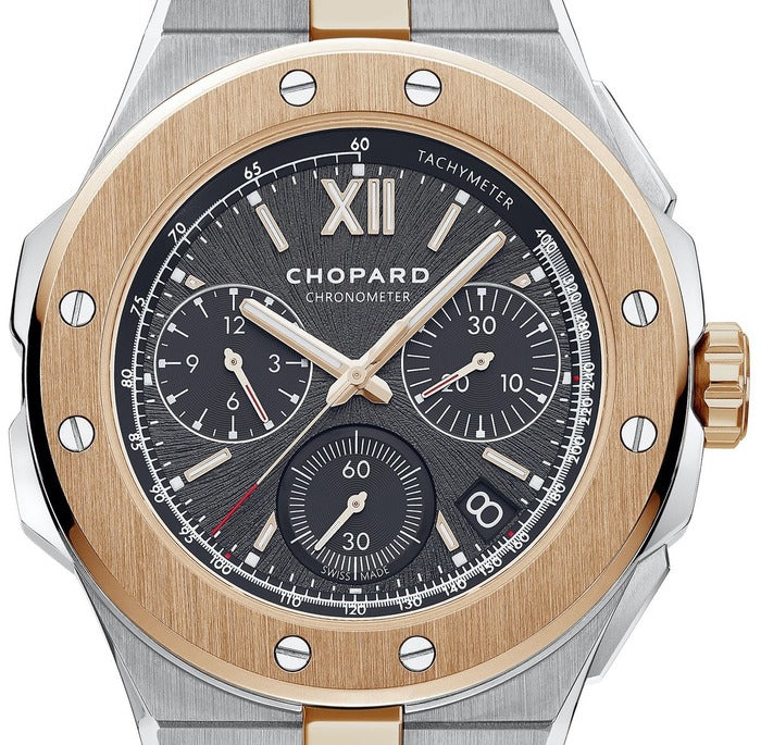 Chopard Alpine Eagle Large XL Chrono Lucent Steel & Ethical Rose Gold  Man's Watch