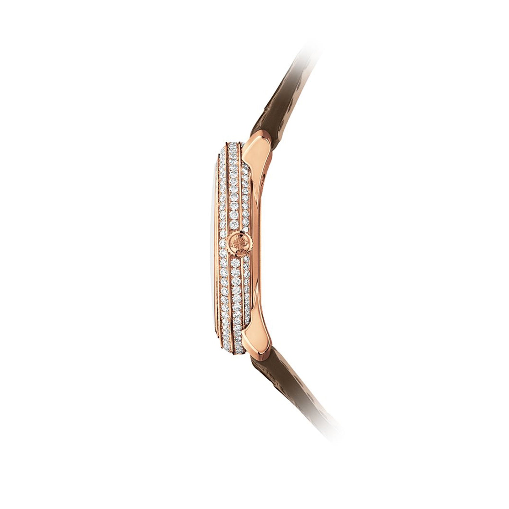 Patek Philippe Complications Ribbon Joaillerie Moon Phases 18K Rose Gold & Diamonds Ladies Watch