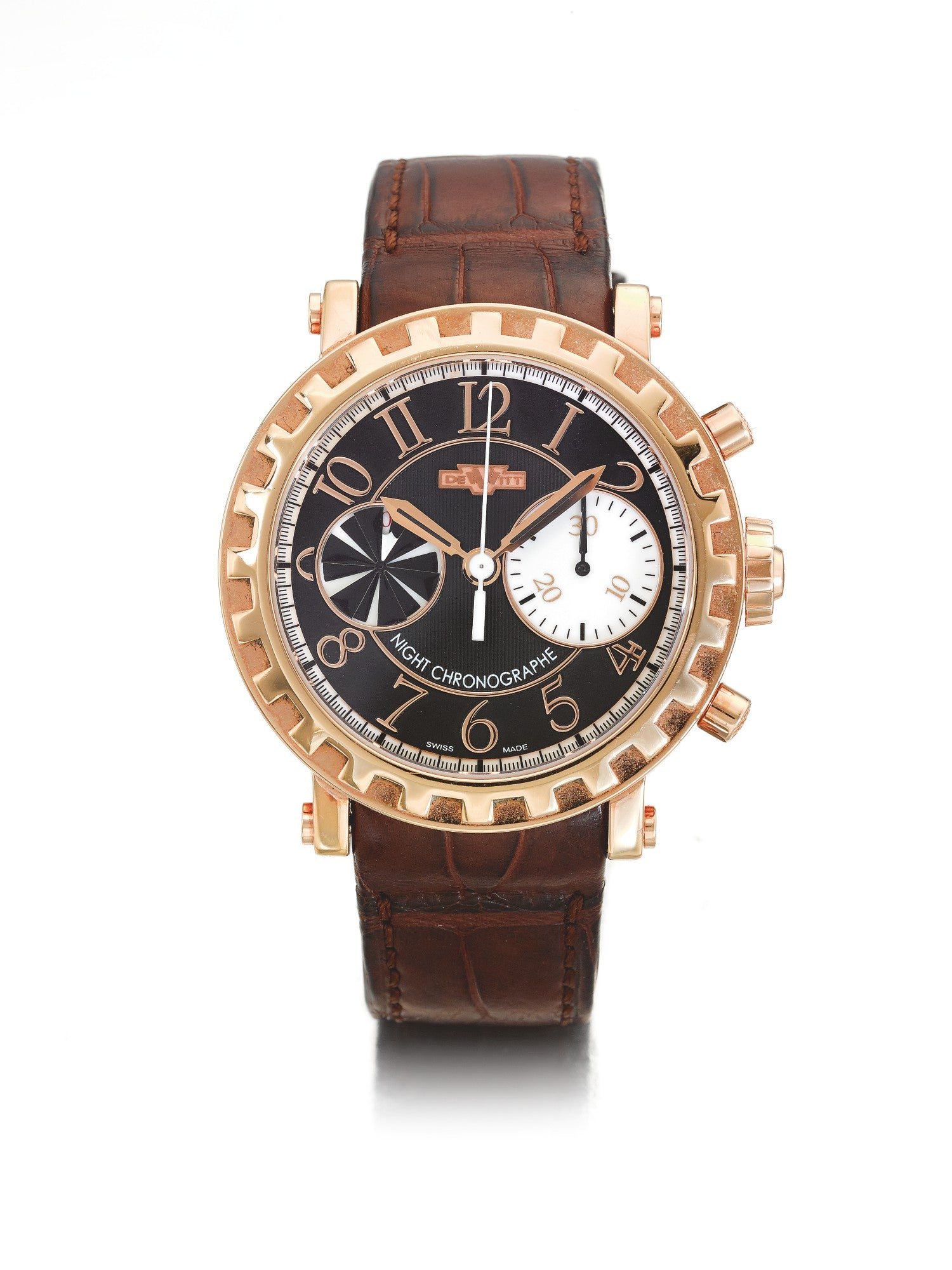 Dewitt Academia Night Chronographe Sequential 18K Rose Gold Men’s Watch