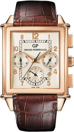 Girard Perregaux Vintage 1945 XXL Chronograph 18K Rose Gold Unisex Watch