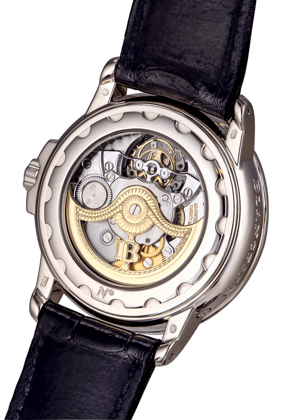 Blancpain Leman Tourbillon Power Reserve 18K White Gold Mens Watch