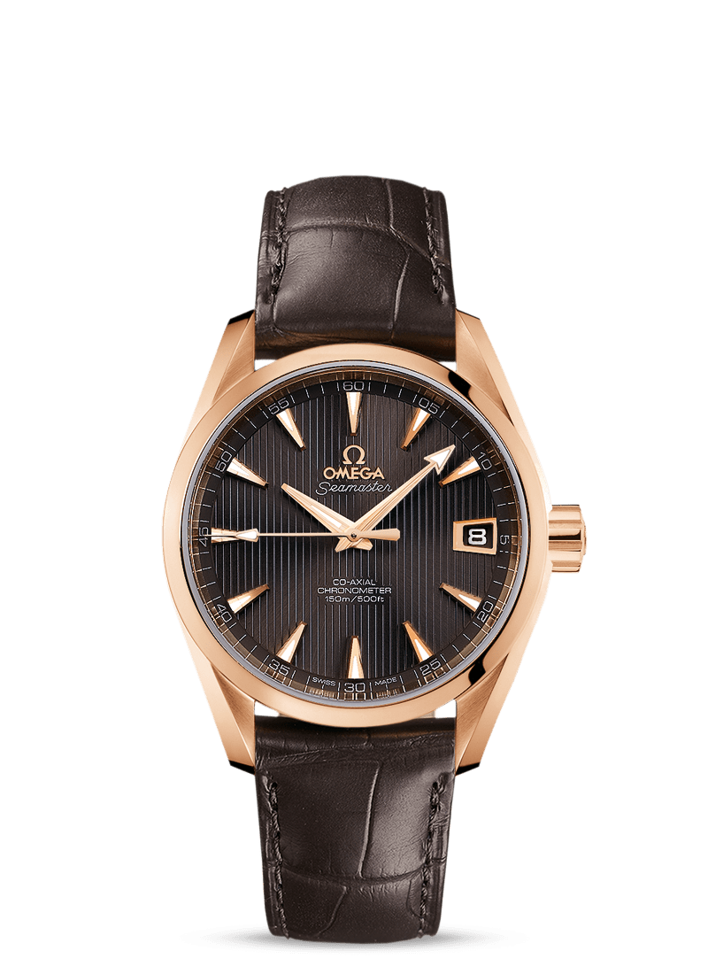 Omega Seamaster Aqua Terra Co-Axial Chronometer 18K Red Gold Men's Watch