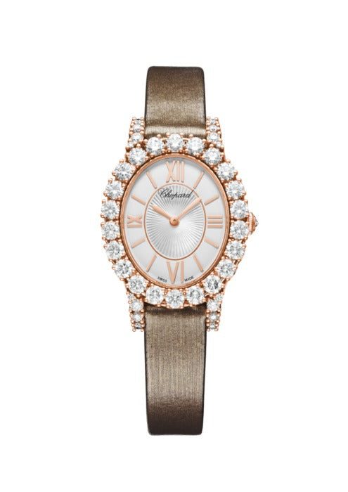 Chopard L’Heure Du Diamant Small Oval 18K Rose Gold & Diamonds Ladies Watch