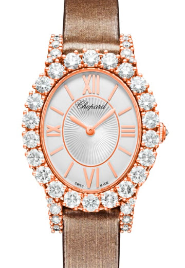 Chopard L’Heure Du Diamant Small Oval 18K Rose Gold & Diamonds Ladies Watch