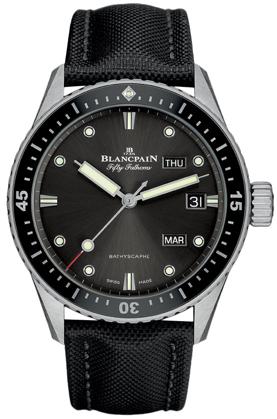 Blancpain Fifty Fathoms Bathyscaphe Annual Calendar Stainless Steel Men's Watch