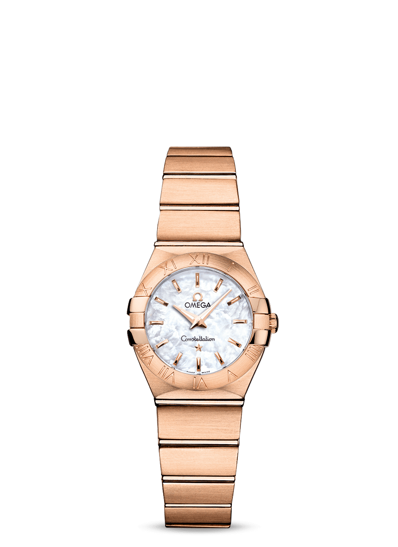 Omega Constellation Quartz 18k Red Gold Lady's Watch
