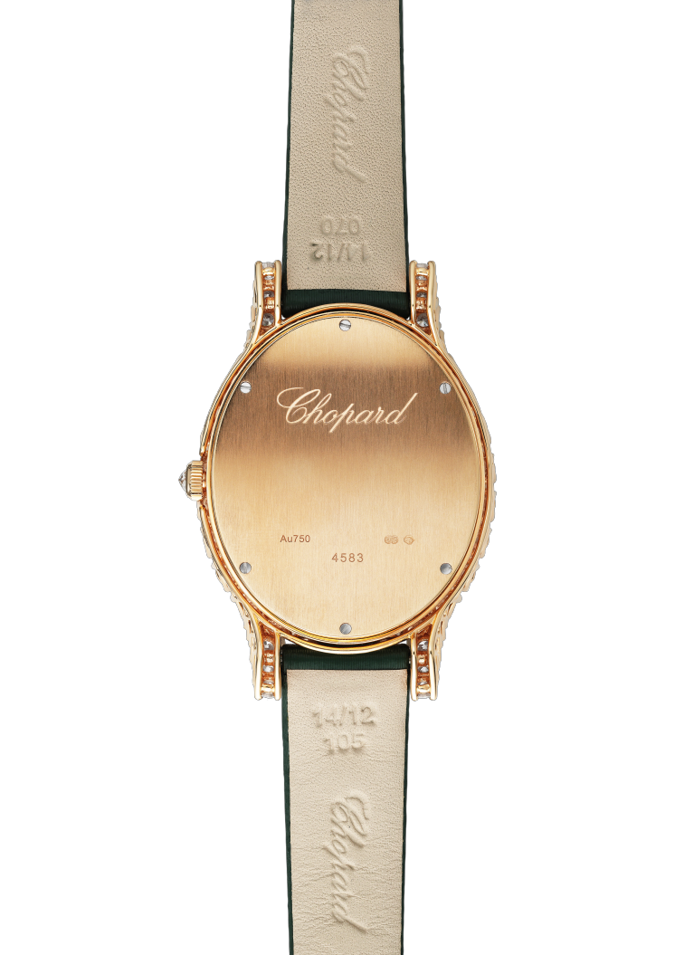 Chopard L’Heure Du Diamant Oval 18K Rose Gold & Diamonds Ladies Watch