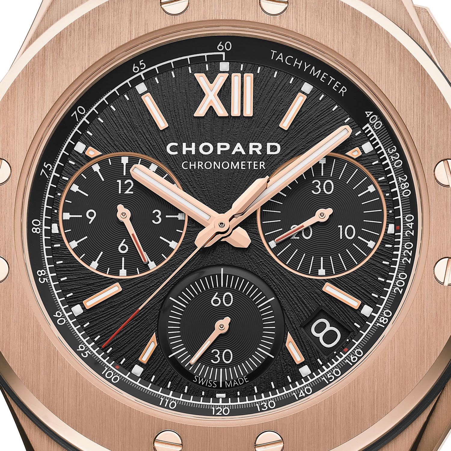 Chopard Alpine Eagle XL Chrono Rose Gold & Ceramized Titanium Men`s Watch