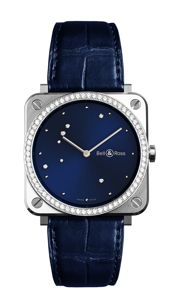 Bell & Ross Instruments BR S Blue Diamond  Eagle & Diamonds Ladies Watch