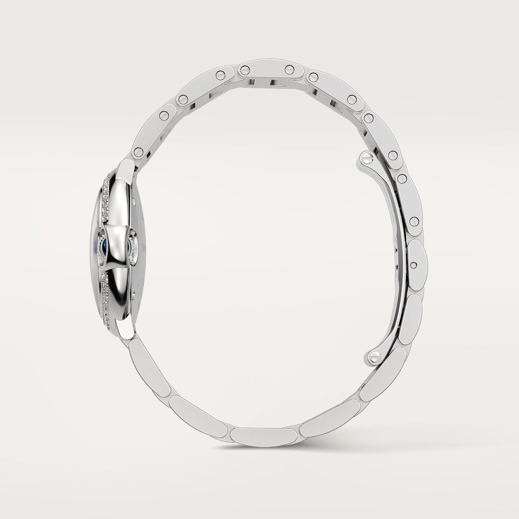Cartier Ballon Bleu Stainless Steel & Diamonds Lady's Watch