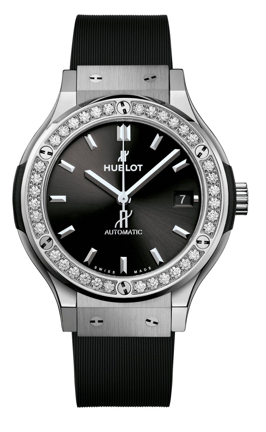 Hublot Classic Fusion Titanium & Diamonds Unisex Watch