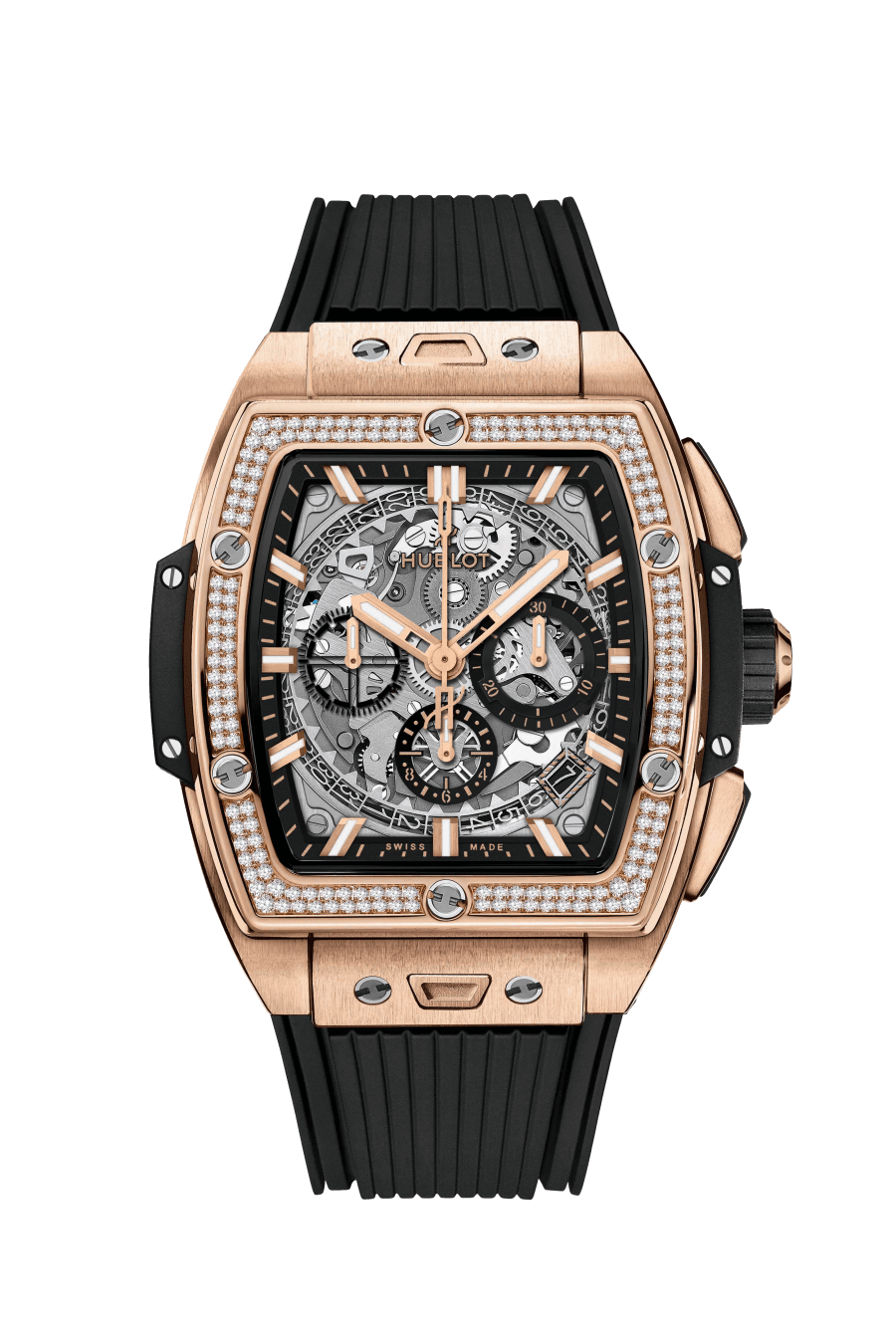 Hublot Spirit of Big Bang Chronograph 18K King Gold & Diamonds Man's Watch