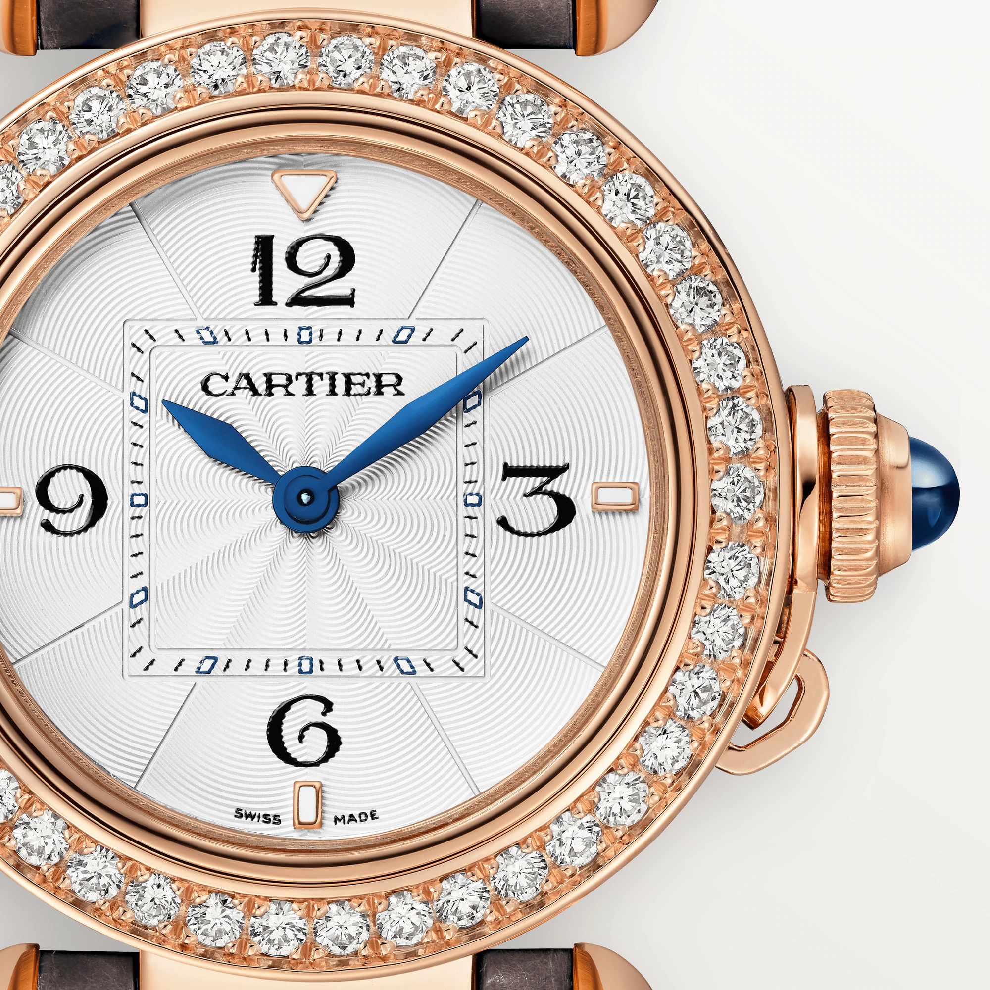 Cartier Pasha 30 mm Rose Gold & Diamonds Lady's Watch