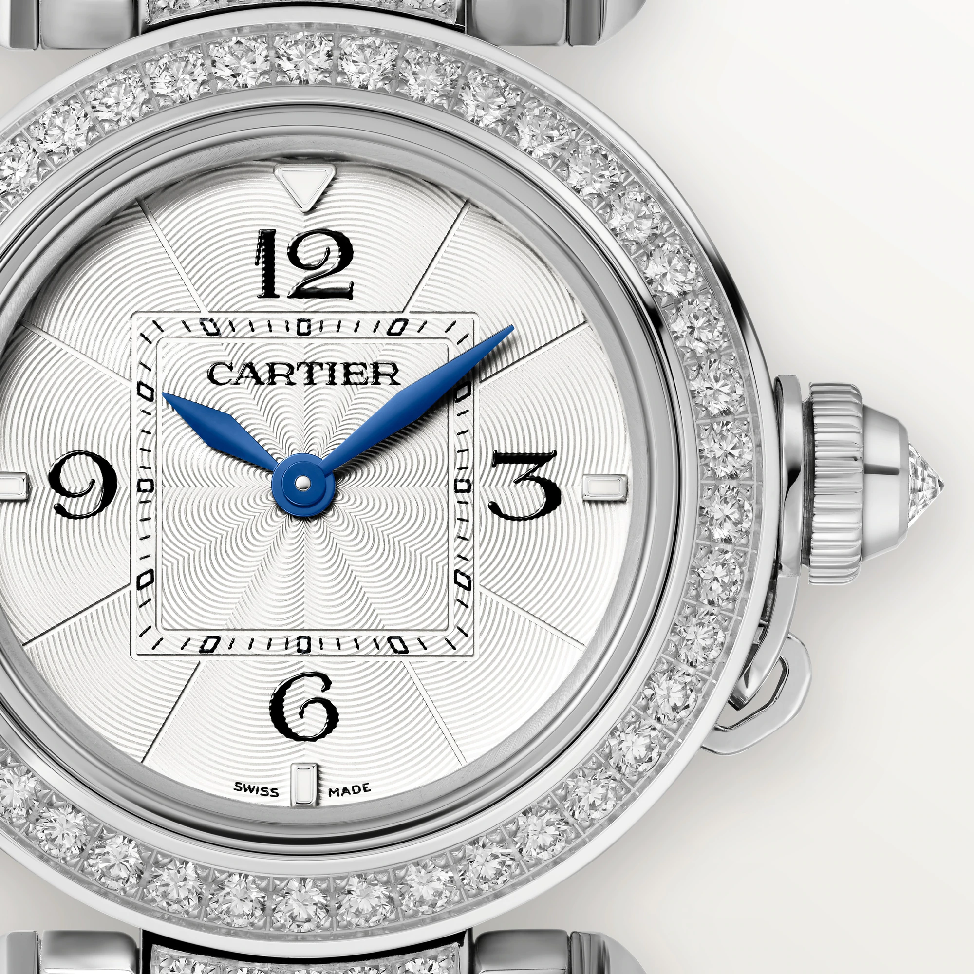 Cartier Pasha 30 mm White Gold & Diamonds Lady's Watch
