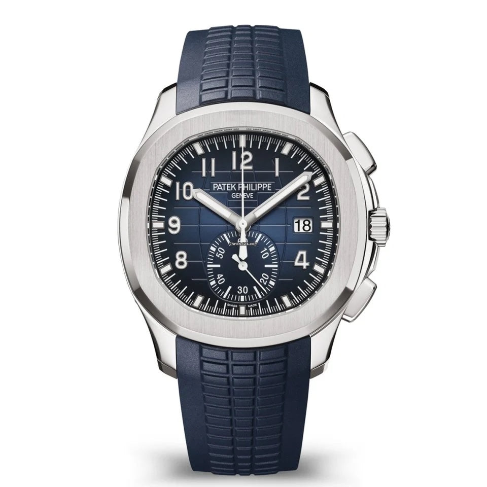 Patek Philippe Aquanaut Chronograph 18K White Gold New 2022 Men's Watch, 5968G-001