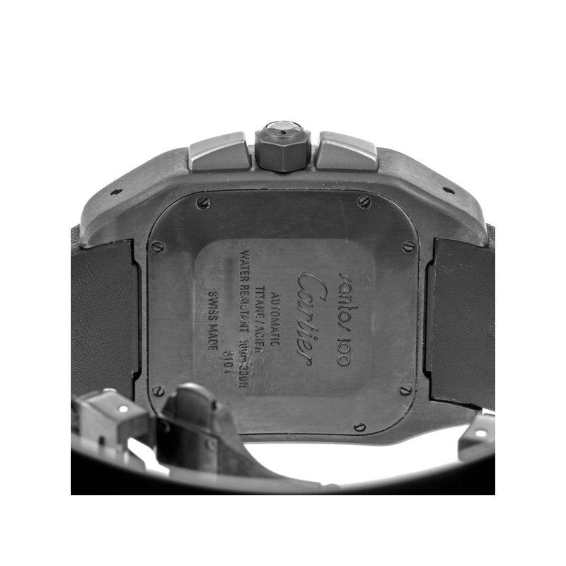 Cartier Santos 100XL Chronograph Stainless Steel & Titan Men's Watch