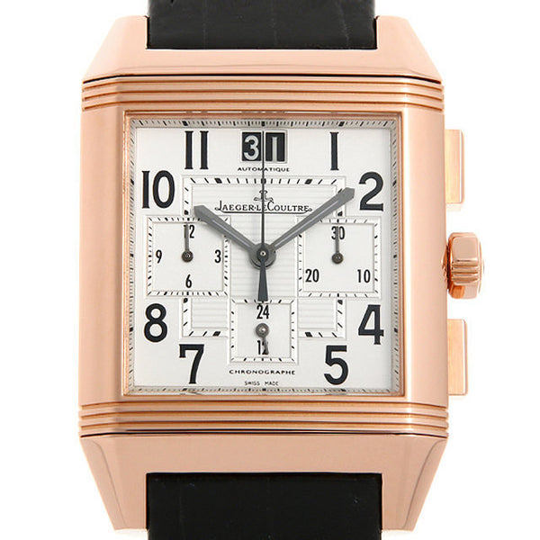 Jaeger LeCoultre Reverso Squadra Chronograph GMT 18K Rose Gold