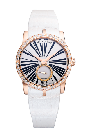 Roger Dubuis Excalibur 18k Rose Gold & Diamonds Lady`s Watch