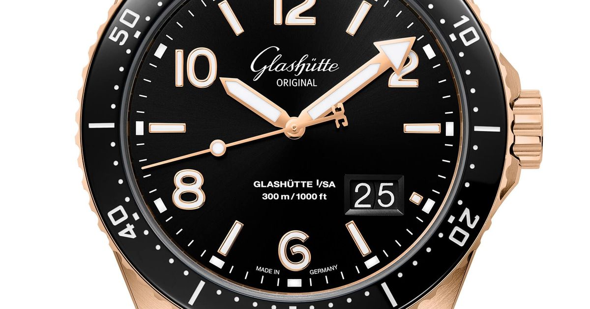 Glashutte Original Spezialist SeaQ Panorama Date Red Gold Men's Watch
