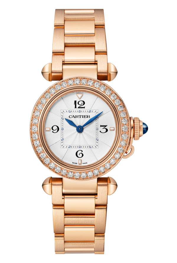 Cartier Pasha 30 mm Rose Gold & Diamonds Lady's Watch