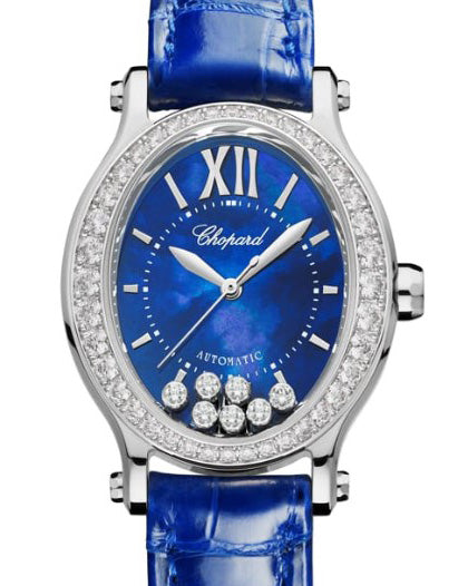 Chopard Happy Sport Oval Ethical White Gold  & Diamonds Ladies Watch