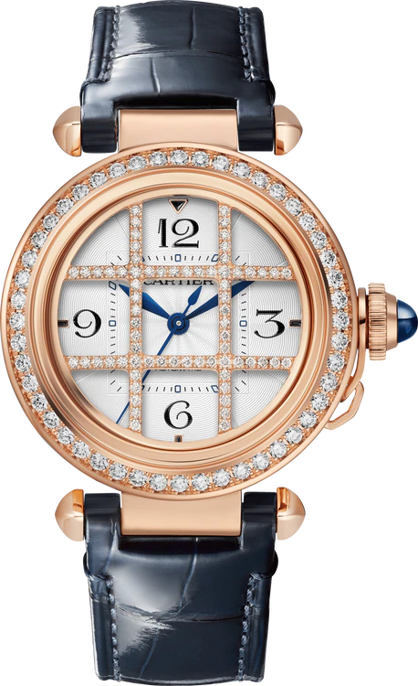 Cartier Pasha 35 mm Rose Gold & Diamonds Lady's Watch
