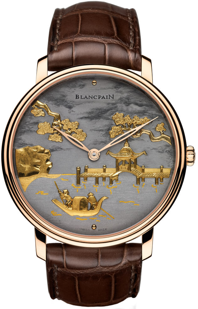 Blancpain Métiers d'Art Damasquinee 18K Red Gold Men's Watch