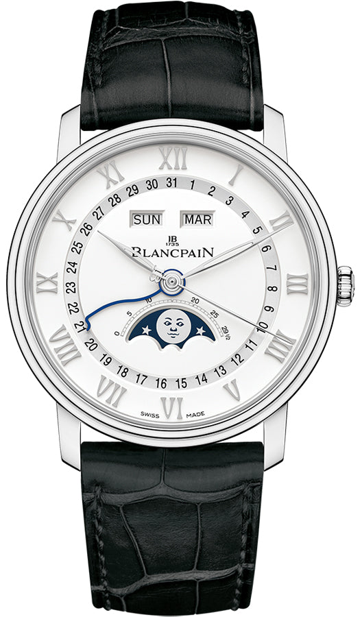 Blancpain Villeret Moonphase Complete Calendar Stainless steel Men's Watch