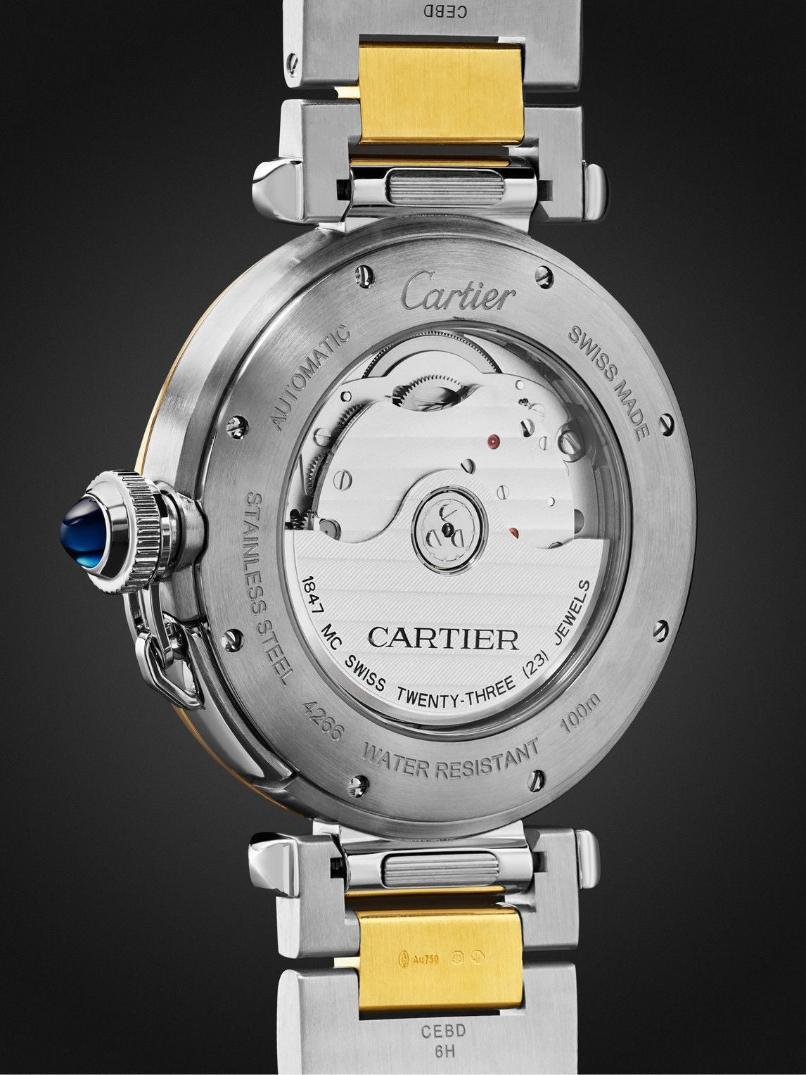 Cartier Pasha 41 mm 18K Yellow Gold & Stainless steel Men's Watch