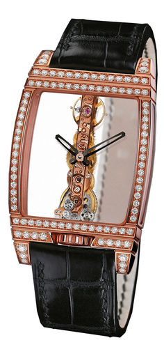 Corum Golden Bridge 18K Rose Gold & Diamonds Lady's Watch
