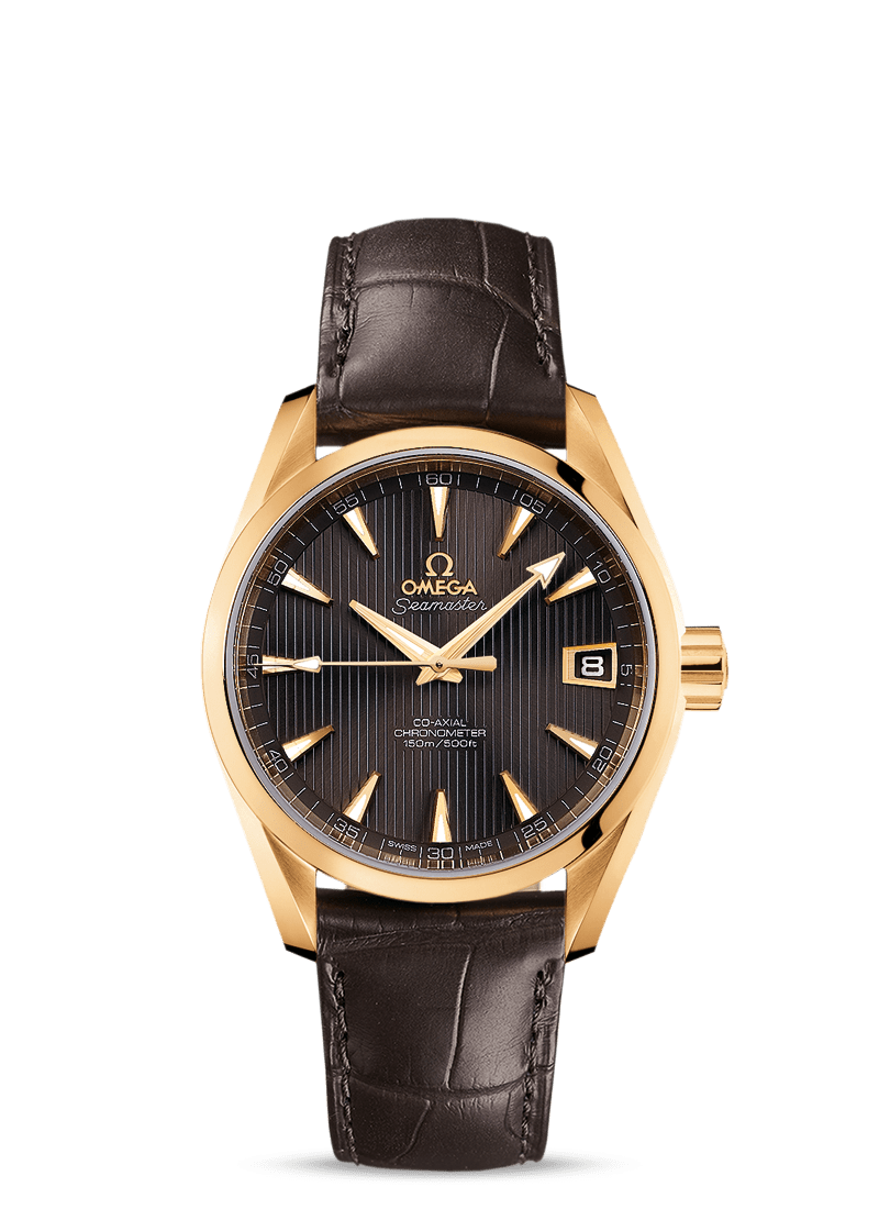 Omega Seamaster Aqua Terra Co-Axial Chronometer 18K Yelow Gold Men's Watch