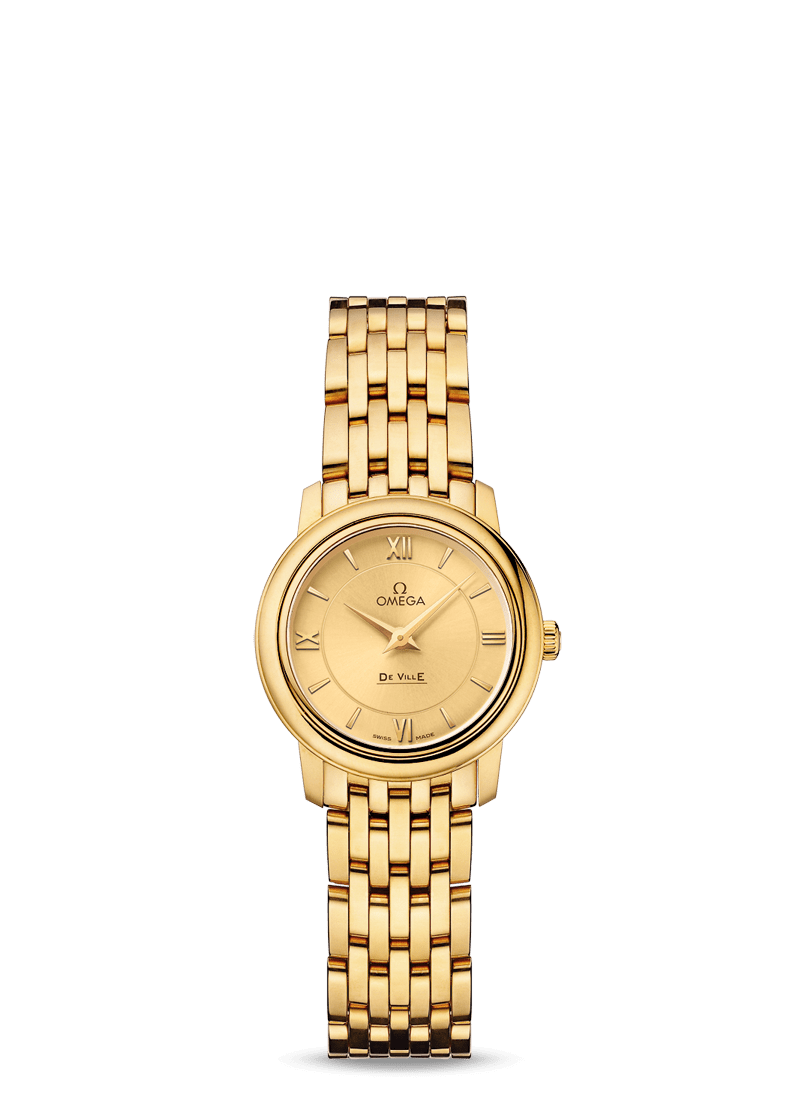 Omega De Ville Prestige Quartz 18K Yellow Gold Lady's Watch