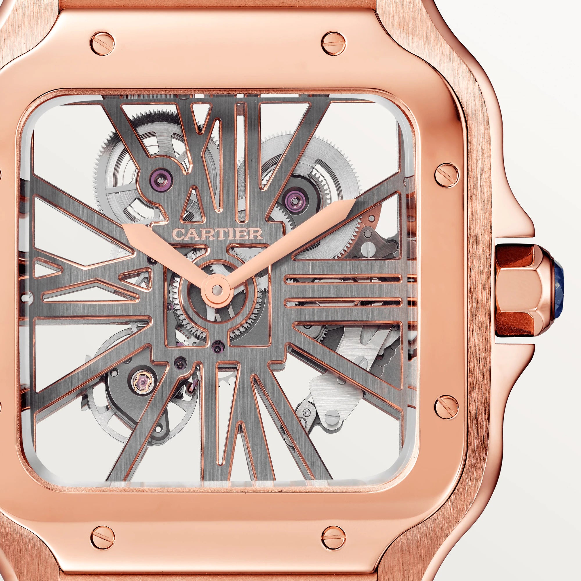 Cartier Santos 18K Rose Gold Men's Watch
